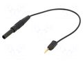 Test leads; 10A; banana socket 4mm,banana plug 2mm; Len: 0.15m STÄUBLI AK205/405-BK-01521
