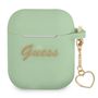 Guess GUA2LSCHSN AirPods cover green/green Silicone Charm Heart Collection, Guess 3666339039066 3666339039066