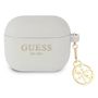 Guess GUA3LSC4EG AirPods 3 cover gray / gray Silicone Charm 4G Collection, Guess 3666339039325 3666339039325