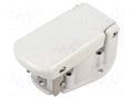 Enclosure: for circular connectors; UIC558; spring latch; IP69K HARTING 09580010301