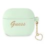 Guess GUA3LSCHSN AirPods 3 cover green / green Silicone Charm Heart Collection, Guess 3666339039080 3666339039080