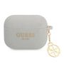 Guess GUAPLSC4EG AirPods Pro cover gray / gray Silicone Charm 4G Collection, Guess 3666339039318 3666339039318