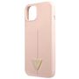 Guess GUHCP13SSLTGP iPhone 13 mini 5.4 &quot;pink / pink hardcase Silicone Triangle, Guess 3666339040994 3666339040994