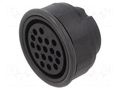 Connector: circular; female; contact insert; UIC558; PIN: 13; 10A HARTING 09580133101