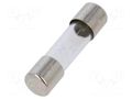 Fuse: fuse; 1A; 220VAC; quick blow; cylindrical,glass; 5x20mm; D1 SCHURTER 7010.3410