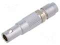 Connector: TRIAX; 00; plug; male; soldering; for cable; 4A; straight LEMO FFC.00.650.CLAC31