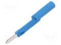 Test socket; PA; L: 51.5mm; ways: 1; H: 5.8mm; Body: blue PHOENIX CONTACT PAI-4-FIXBU