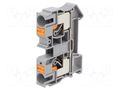 Splice terminal: rail; PT; 57A; 1kV; for DIN rail mounting; grey PHOENIX CONTACT PT10
