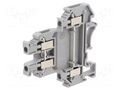 Splice terminal: rail; screw terminal; grey; 32A; polyamide PHOENIX CONTACT UKK3