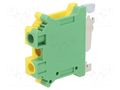 Splice terminal: rail; USLKG; screw terminal; yellow-green PHOENIX CONTACT USLKG10N