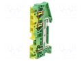 Splice terminal: rail; ST; spring clamp; yellow-green; 40A; ways: 1 PHOENIX CONTACT ST4-TWIN-PE