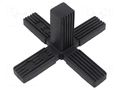 Mounting coupler; for profiles; polyamide; -30÷100°C; I: 79mm ELESA+GANTER STC.25-3A-5W-C9