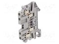 Splice terminal: rail; screw terminal; grey; polyamide; 0.14÷4mm2 PHOENIX CONTACT UT2.5-QUATTRO