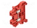 Splice terminal: rail; screw terminal; red; polyamide; 0.14÷6mm2 PHOENIX CONTACT UT4RD