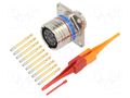 Connector: military; socket; female; PIN: 10; straight; crimped AMPHENOL AIR D38999/20FC98SN