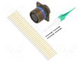 Connector: military; socket; female; PIN: 37; straight; crimped AMPHENOL AIR D38999/20WD35SN