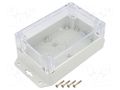 Enclosure: multipurpose; X: 100mm; Y: 150mm; Z: 60mm; ZP; light grey KRADEX ZP15010060UJPH-PC
