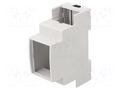 Enclosure: for DIN rail mounting; Y: 90mm; X: 36mm; Z: 67mm; grey KRADEX ZD1002J-PC/ABS-V0
