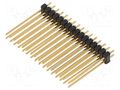Connector: pin strips; pin header; male; PIN: 32; SL 22; THT; 2.54mm FISCHER ELEKTRONIK SL22.265.32G