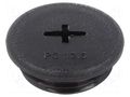 Stopper; PG13,5; polyamide; black; Thread: PG; 6mm; 10pcs. ALPHA WIRE HPP13-BK080