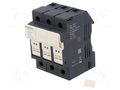 Fuse base; 8.5x31.5mm; for DIN rail mounting; Poles: 3 SCHNEIDER ELECTRIC DF83V