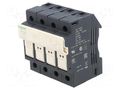 Fuse base; 10x38mm; for DIN rail mounting; 32A; Poles: 3+N SCHNEIDER ELECTRIC DF103N