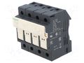 Fuse base; 10x38mm; for DIN rail mounting; 32A; Poles: 3+N SCHNEIDER ELECTRIC DF103N