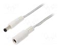 Cable; 2x0.5mm2; DC 5,5/2,5 plug,DC 5,5/2,5 socket; straight BQ CABLE DC.EXT.8610.0500