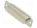 Connector: D-Sub HD; PIN: 44; socket; female; on PCBs; straight; THT Deltron AG HD-D44SY/2