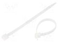 Cable tie; L: 120mm; W: 4.8mm; natural; polyamide; 135N; Ømax: 28mm HELLERMANNTYTON LK2-PA66-NA