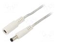 Cable; 2x0.5mm2; DC 5,5/2,1 plug,DC 5,5/2,1 socket; straight BQ CABLE DC.EXT.8210.0300