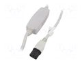 Cable; IEC C13 female,wires; 2m; white; 10A; 250V; IP20 SCHAFFNER / TE Connectivity SCHAFFNER-819116
