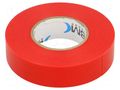 Tape: electrical insulating; W: 19mm; L: 25m; Thk: 0.15mm; red; 200% BM GROUP BMESB1925RO