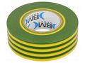 Tape: electrical insulating; W: 25mm; L: 25m; Thk: 0.15mm; PVC film BM GROUP BMESB2525GV