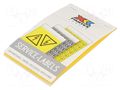 Safety sign; self-adhesive folie; W: 40mm; H: 79mm; yellow PARTEX PLB43014PV