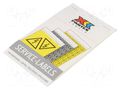 Safety sign; self-adhesive folie; W: 78mm; H: 108mm; white PARTEX PLB43017PV