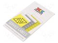 Safety sign; self-adhesive folie; W: 26.3mm; H: 120mm; white PARTEX PLB43018PV