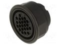 Connector: circular; female; contact insert; UIC558; PIN: 22; 10A HARTING 09580223101