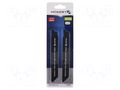 Hacksaw blade-set; 150mm; 14teeth/inch; 2pcs. HÖGERT TECHNIK HT-6D901