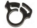 Fixing clamp; ØBundle : 9.3÷10.5mm; W: 5.9mm; polyamide; black HELLERMANNTYTON SNP2-PA66GF13-BK