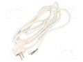 Cable; 3x1.5mm2; CEE 7/7 (E/F) plug angled,wires,SCHUKO plug PLASTROL W-97840