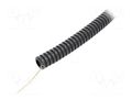 Protective tube; Size: 16; PVC; dark grey; L: 50m; with pilot wire PAWBOL PW-6160-50/750P