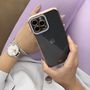 Fashion Case Case for iPhone 13 Pro Max Gold Frame Gel Cover Black, Hurtel 9145576252239 9145576252239