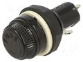 Fuse holder; 5x20mm; 10A; on panel; 250VAC; bakelite; Cutout: Ø14mm ESKA 601800