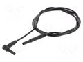 Test lead; 10A; banana plug 2mm,angular banana plug 2mm; Len: 1m STÄUBLI SLK205-W/L-10021
