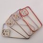 Fashion Case Case for Samsung Galaxy A13 5G Gold Frame Gel Cover White, Hurtel 5907769343117 5907769343117