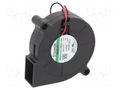 Fan: DC; blower; 12VDC; 51.7x51.6x15mm; 9.18m3/h; 42.2dBA; Vapo SUNON MF50151VX-A99-B