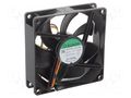 Fan: DC; axial; 12VDC; 92x92x25mm; 127.4m3/h; 46.1dBA; ball; 4500rpm SUNON PF92251B1-G99-A