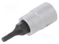 Socket; hex key,socket spanner; HEX 2.5mm; 1/4" PROXXON PR23746