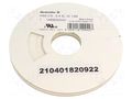Heat shrink sleeve; glueless; 3: 1; 2.4mm; L: 13m; white WEIDMÜLLER WM-1489620000